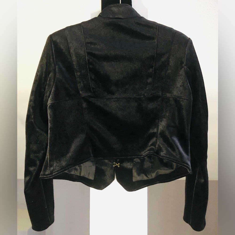 Eva Mendes Black Military Statement Petite Jacket - Picture 3 of 8